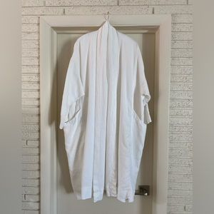 Elizabeth Suzann Ivory Linen Ida Trench L/XL Deep Pockets